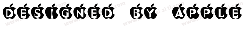Designed by Apple in California Q m字体转换